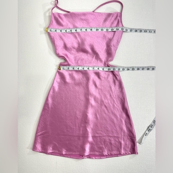 Forever 21 cowl neck satin slip dress pink size S - Picture 4 of 10
